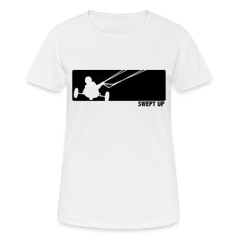 kite buggy - Women's Breathable T-Shirt - white - Front - AI Model Female 172 dark (172cm)
