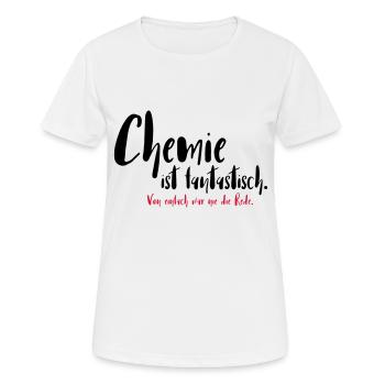 Chemie ist fantastisch - Frauen T-Shirt atmungsaktiv - Weiß - Vorne - AI Model Female 172 dark (172cm)