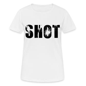 coup - T-shirt respirant Femme - blanc - Devant - AI Model Female 172 dark (172cm)