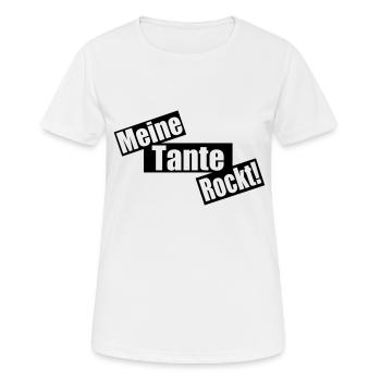 mes roches de tante - T-shirt respirant Femme - blanc - Devant - AI Model Female 172 dark (172cm)
