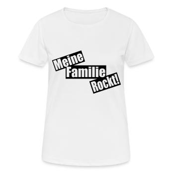 mes roches de famille - T-shirt respirant Femme - blanc - Devant - AI Model Female 172 dark (172cm)