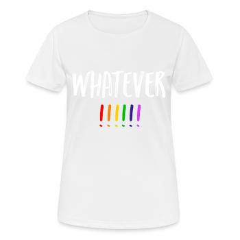 Whatever LGBT Regenbogen - Frauen T-Shirt atmungsaktiv - Weiß - Vorne - AI Model Female 172 dark (172cm)