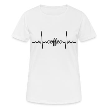 COFFEE coffee - Women's Breathable T-Shirt - white - Front - AI Model Female 172 dark (172cm)