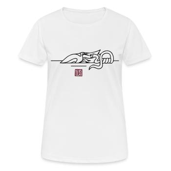 epic wingtsun crane snake battle - Frauen T-Shirt atmungsaktiv - Weiß - Vorne - AI Model Female 172 dark (172cm)