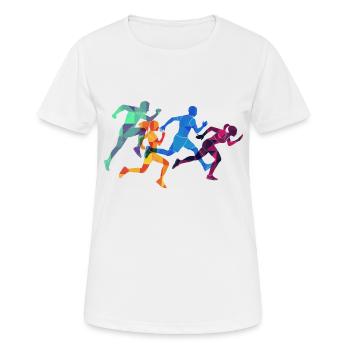 Running - T-shirt respirant Femme - blanc - Devant - AI Model Female 172 dark (172cm)
