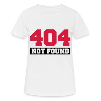 404_not_found_t2 - Women's Breathable T-Shirt - white - Front - AI Model Female 172 dark (172cm)