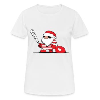 Santa Claus - Frauen T-Shirt atmungsaktiv - Weiß - Vorne - AI Model Female 172 dark (172cm)