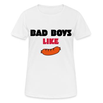 saucisse - T-shirt respirant Femme - blanc - Devant - AI Model Female 172 dark (172cm)