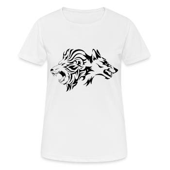 Wild - Frauen T-Shirt atmungsaktiv - Weiß - Vorne - AI Model Female 172 dark (172cm)