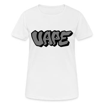 Vape Graffiti - Frauen T-Shirt atmungsaktiv - Weiß - Vorne - AI Model Female 172 dark (172cm)
