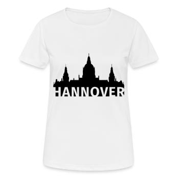 Hannover - Frauen T-Shirt atmungsaktiv - Weiß - Vorne - AI Model Female 172 dark (172cm)