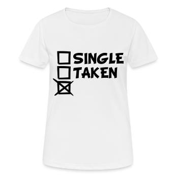 Single taken Tick Tick Tick cross - Women's Breathable T-Shirt - white - Front - AI Model Female 172 dark (172cm)