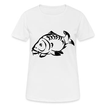 Karpfen - Frauen T-Shirt atmungsaktiv - Weiß - Vorne - AI Model Female 172 dark (172cm)