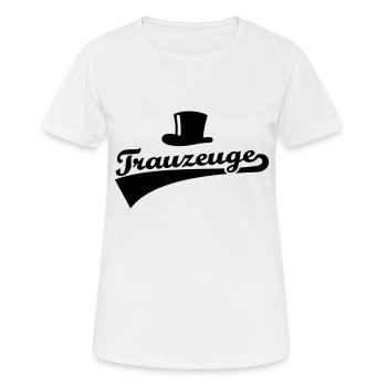 Trauzeuge - Frauen T-Shirt atmungsaktiv - Weiß - Vorne - AI Model Female 172 dark (172cm)