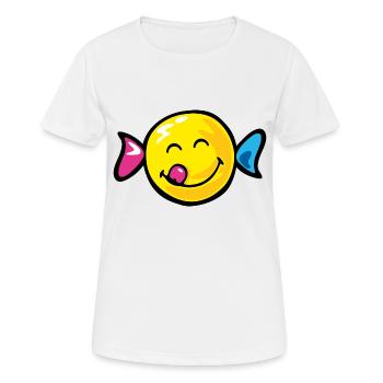 Smiley Sweety - Women's Breathable T-Shirt - white - Front - AI Model Female 172 dark (172cm)