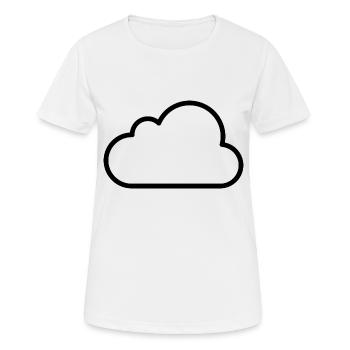 cloud - T-shirt respirant Femme - blanc - Devant - AI Model Female 172 dark (172cm)