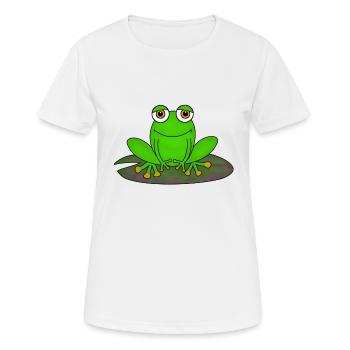 frog - Women's Breathable T-Shirt - white - Front - AI Model Female 172 dark (172cm)