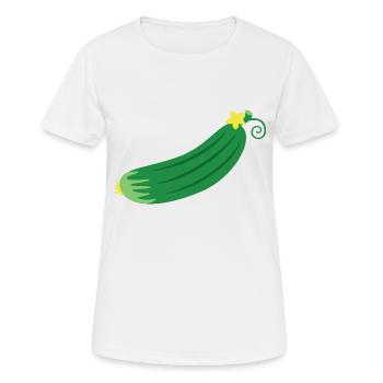 Concombre - T-shirt respirant Femme - blanc - Devant - AI Model Female 172 dark (172cm)