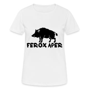 Le sanglier - T-shirt respirant Femme - blanc - Devant - AI Model Female 172 dark (172cm)