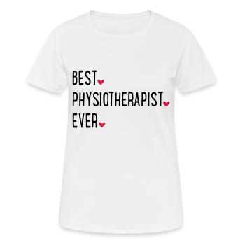 Physiotherapist - Women's Breathable T-Shirt - white - Front - AI Model Female 172 dark (172cm)