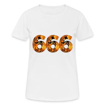 666 - Women's Breathable T-Shirt - white - Front - AI Model Female 172 dark (172cm)