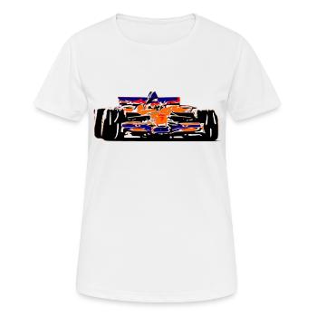 Race car - Women's Breathable T-Shirt - white - Front - AI Model Female 172 dark (172cm)