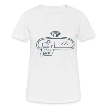 Miroir de voiture rebelle Note Design - T-shirt respirant Femme - blanc - Devant - AI Model Female 172 dark (172cm)