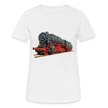Dampflok 43 001 - Frauen T-Shirt atmungsaktiv - Weiß - Vorne - AI Model Female 172 dark (172cm)