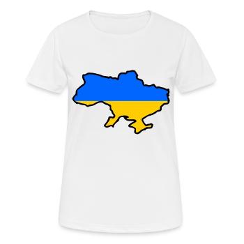 Ukraine - Frauen T-Shirt atmungsaktiv - Weiß - Vorne - AI Model Female 172 dark (172cm)