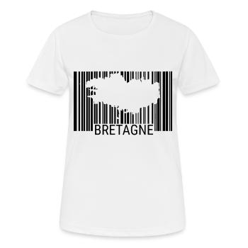 Bretagne France Vacances Breton Idée - T-shirt respirant Femme - blanc - Devant - AI Model Female 172 dark (172cm)