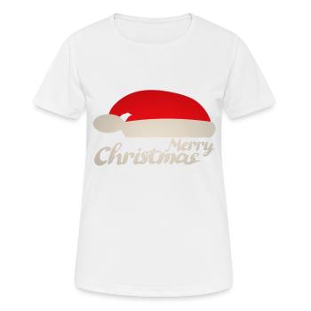 Joyeux Noël - T-shirt respirant Femme - blanc - Devant - AI Model Female 172 dark (172cm)