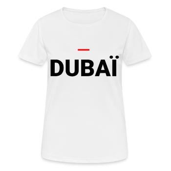 DUBAÏ - T-shirt respirant Femme - blanc - Devant - AI Model Female 172 dark (172cm)