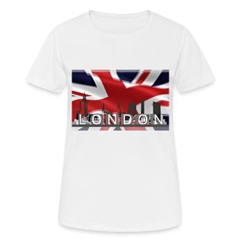 London - Women's Breathable T-Shirt - white - Front - AI Model Female 172 dark (172cm)
