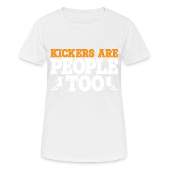 Kickers Are People Too 20 - Women's Breathable T-Shirt - white - Front - AI Model Female 172 dark (172cm)