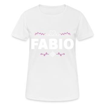 Fabio - T-shirt respirant Femme - blanc - Devant - AI Model Female 172 dark (172cm)