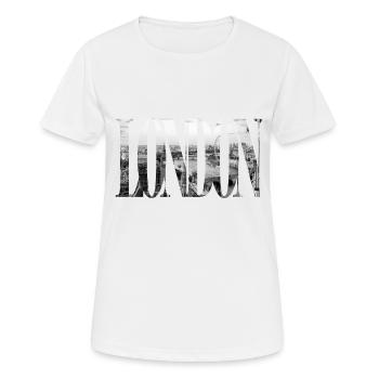 London - Frauen T-Shirt atmungsaktiv - Weiß - Vorne - AI Model Female 172 dark (172cm)