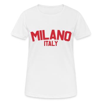Milan Italy - Women's Breathable T-Shirt - white - Front - AI Model Female 172 dark (172cm)