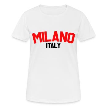Milan Italy - Women's Breathable T-Shirt - white - Front - AI Model Female 172 dark (172cm)