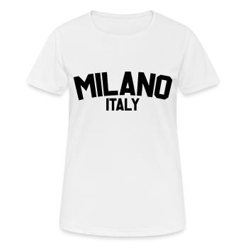 Milan Italy - Women's Breathable T-Shirt - white - Front - AI Model Female 172 dark (172cm)