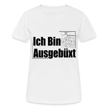 Ich bin - Frauen T-Shirt atmungsaktiv - Weiß - Vorne - AI Model Female 172 dark (172cm)
