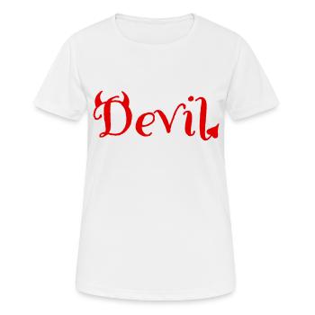 Diable - T-shirt respirant Femme - blanc - Devant - AI Model Female 172 dark (172cm)