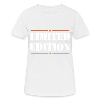 Slogan en édition limitée - T-shirt respirant Femme - blanc - Devant - AI Model Female 172 dark (172cm)