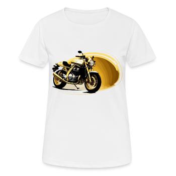 Golden Bike - Women's Breathable T-Shirt - white - Front - AI Model Female 172 dark (172cm)
