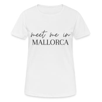 Rencontrez-moi à Majorque - T-shirt respirant Femme - blanc - Devant - AI Model Female 172 dark (172cm)