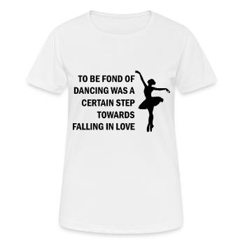 Dancing Dance Music - Frauen T-Shirt atmungsaktiv - Weiß - Vorne - AI Model Female 172 dark (172cm)