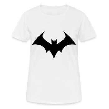 Chauve souris - T-shirt respirant Femme - blanc - Devant - AI Model Female 172 dark (172cm)
