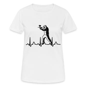 Paintball Airsoft - T-shirt respirant Femme - blanc - Devant - AI Model Female 172 dark (172cm)