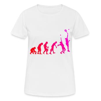 Paddle Court Schlägersport Paddle Tennis - Frauen T-Shirt atmungsaktiv - Weiß - Vorne - AI Model Female 172 dark (172cm)