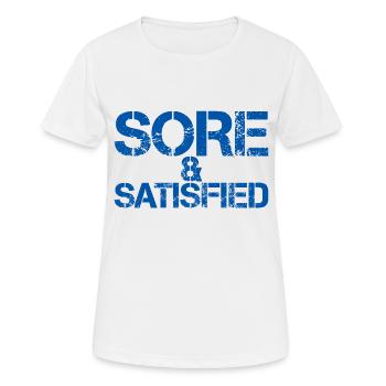 Sore And Satisfied 3 - Women's Breathable T-Shirt - white - Front - AI Model Female 172 dark (172cm)