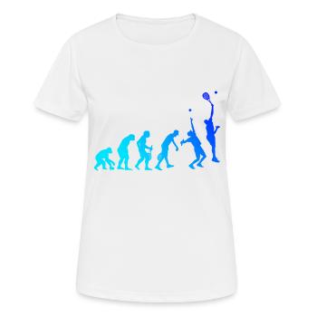 Damen Herren Schlägersport Paddeltennis Paddle Rac - Frauen T-Shirt atmungsaktiv - Weiß - Vorne - AI Model Female 172 dark (172cm)